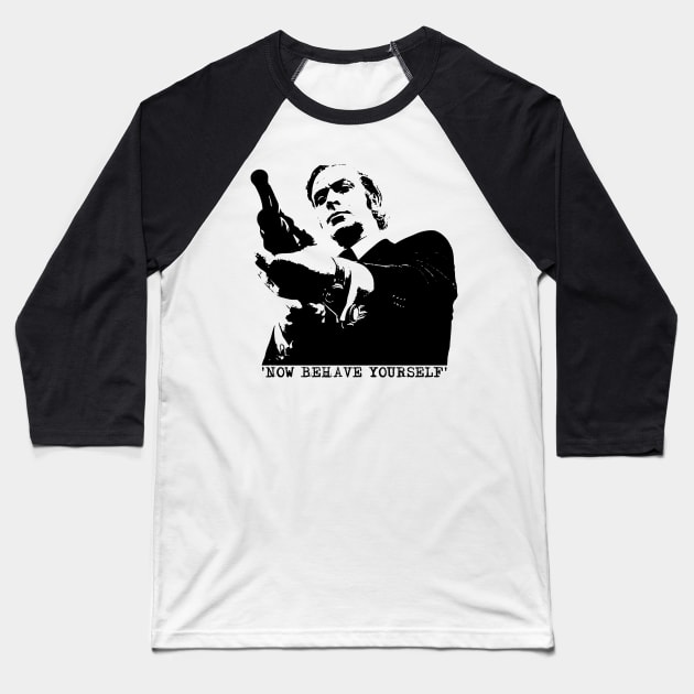 MICHAEL CAINE - Get Carter Baseball T-Shirt by RCDBerlin